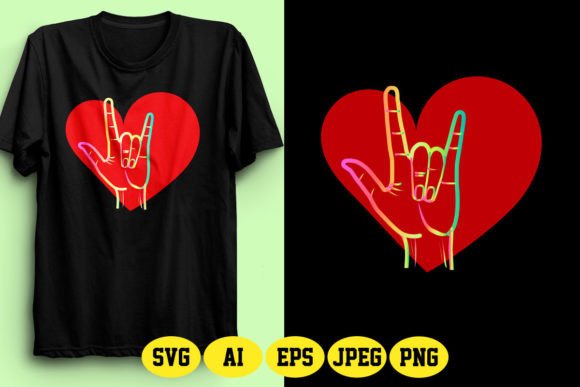 ASL Love Design in Heart Shape 2: A Graphic Designer’s Review
