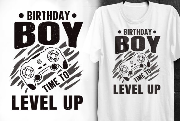 Birthday Boy Time to Level Up T-shirt