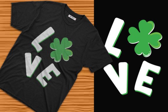 Love St Patrick’s Day T-Shirt Design: A Graphic Asset for Local Branding