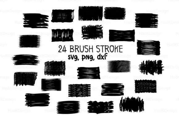 Paint Brushstroke Svg Bundle Graphics for Crafting