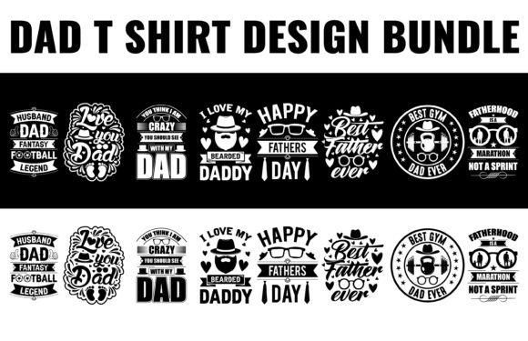 Papa T-shirt Design Bundle Graphics for Branding