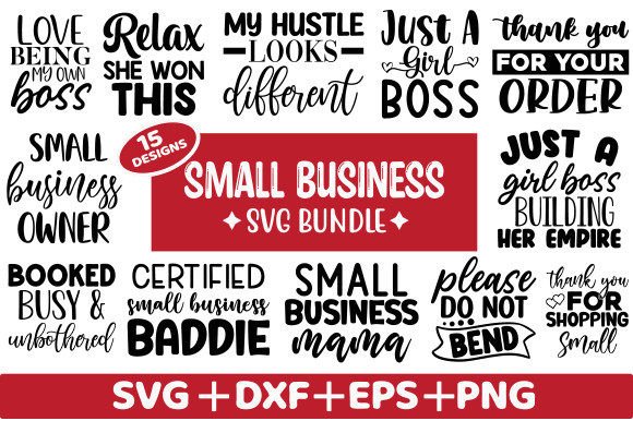 Small Business SVG Bundle Graphics for Crafts